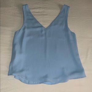Forever 21 light blue silk tank top